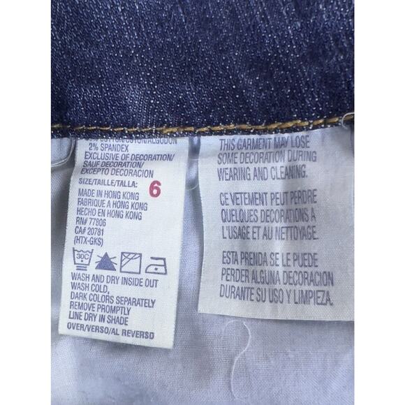 Tommy Hilfiger Jeans Women Size 6 2005 Flared Leg Leather Patch Stitched Pocket - Picture 7 of 12